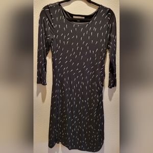 Loft 3/4 Sleeve Ruched Dress